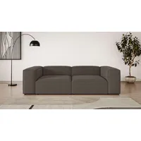OTTO home Big-Sofa OTTO HOME "XL HAILY Modularsofa extra tief, Sitztiefe 100 cm", braun, B:260cm H:72cm T:130cm, 100% Polyester, Sofas, Big-Sofa, als Modul oder separat verwendbar, für individuelle Zusammenstellung