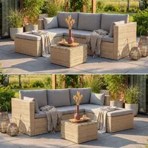 beautysofa SEVILLA Loungeset beige