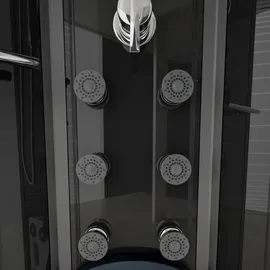 Home Deluxe Dampfdusche Black Pearl 90 x 90 cm