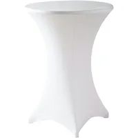 Metro Professional Stehtischhusse Onyx, Polyester/Elasthan, ̄ 60-70, dehnbar, weiß