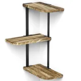 Love-KANKEI Eckregal Hängeregal Wandregal Bücherregal Regal Design für Schlafzimmer, Wohnzimmer, Bad, Küche, Büro usw.