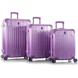 HEYS Xtrak Koffer-Set 3-tlg. lila/polycarbonat