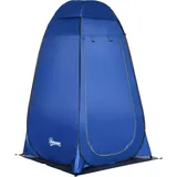 Pop Up Duschzelt Toilettenzelt Camping Umkleidezelt Mit Tragetasche Mobile Outdoor Toilette Umkleidekabine Lagerzelt Dunkelblau 126 X 124 X 189 Cm