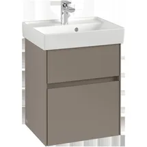 Villeroy & Boch Collaro Waschtischunterschrank C00600AB 46x54,6x37,4cm, Waschbecken mittig, Black Oak