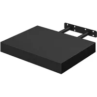 Woltu Wandboard Bücherregal 30 x 22,9 x 3,8 cm Schwarz