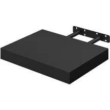 Woltu Wandboard Bücherregal 30 x 22,9 x 3,8 cm Schwarz