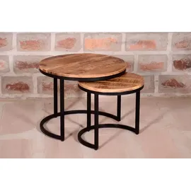 bene living Couchtisch 2er Set Fermo Mango natur