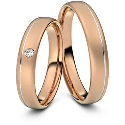 Trauringe M ̧nchen 585er Rot-/Weiflgold - 8681