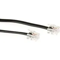 Act RJ11 RJ11 cable, Black 1.0m 1 m Schwarz