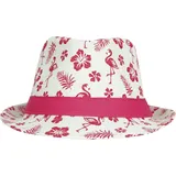 FIESTAS GUIRCA | Flamingo Sommerhut (Einheitsgröße) - Partyzubehör für Sommerfeiern und Graduierungen - Ideal für Hawaii- und Tropen-Themen - Natur und Rosa, Flamingos, Erwachsene