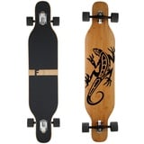 FunTomia Longboard mit 3 Flex Stufen Drop Through Cruiser Komplettboard Mach1 Speed Kugellager T-Tool