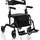 Costway Rollator Faltbar und leicht mit Sitz 6-fach höhenverstellbar Schwarz