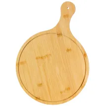 Intirilife Pizzabrett Schneidebrett Holz 1-tlg. 31,5 x 28,5 cm Braun