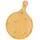 Intirilife Pizzabrett Schneidebrett Holz 1-tlg. 31,5 x 28,5 cm Braun