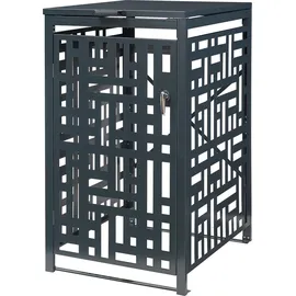 casa.pro Mülltonnenverkleidung Bernalda 116 x 68 x 80 cm anthrazit
