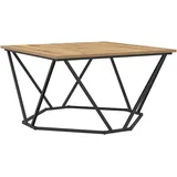 vidaXL Couchtisch Massivholz Eiche 80x80x45 cm