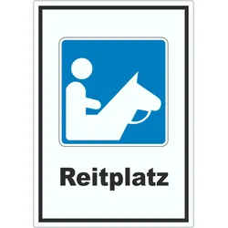 Reitplatz Aufkleber A6 (105x148mm)