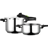 Fagor - Superschnellkochtopf rapid 4+6 l Inox 18/10 4l ø22x12cm 6l ø22x17cm