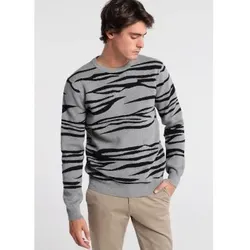 Bendorff für Herren. 8306693 Jaquard-Pullover (XXL), Lässig, Baumwolle, Klassisch, Langarm