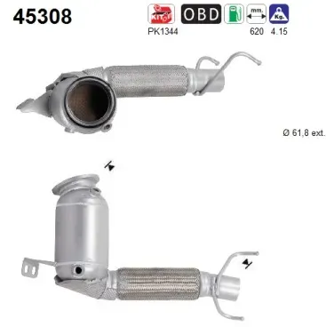 AS Katalysator 45308 für MINI