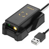 Inateck Barcode Scanner Bluetooth, 1D 2D QR Code Scanner Kabellos 2.4GHz, Tragbarer Drahtloser Barcode-Scanner Laser, Mini Handscanner mit APP und SDK