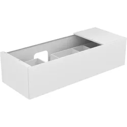 Edition 11 Waschtischunterbau mit Auszug u. Beleuchtung 1400 x 350 x 535 mm cashmere/Glas cashmere WTU Edition 11 31163,1 Auszug, Bel., cashmere/Glas cashmere