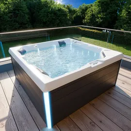 Tronitechnik PANAREA 210 x 210 x 80 cm mit Heizung Schwarz