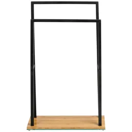 Wenko Handtuchhalter Bambusa Schwarz