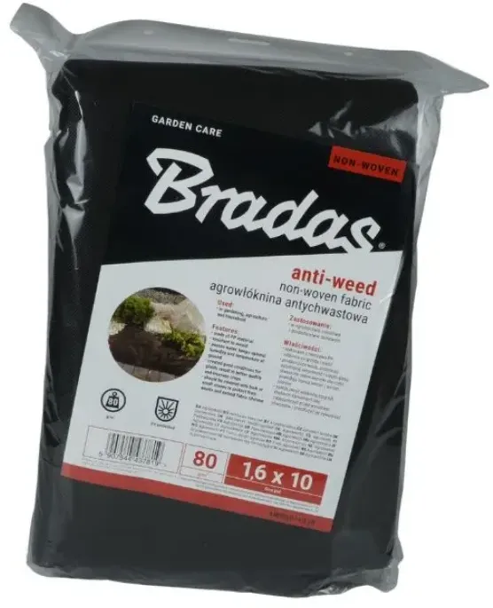 Agrotextil 80 g, schwarz, 1,6 x 10 m