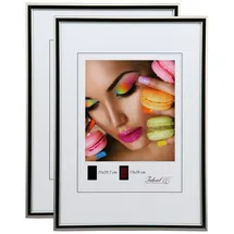Ideal Trend New Lifestyle Set Bilderrahmen Wanddeko Collage Poster Rahmen 2er 3er 5er Pack: Farbe: 2er Pack Stahl | Format: 21x29,7 DIN A4