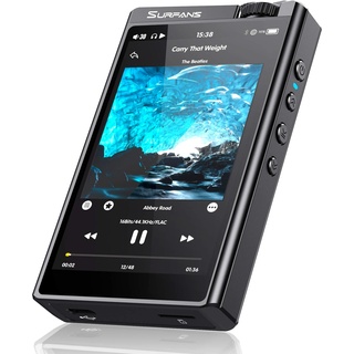 Surfans HiFi Mp3 Player mit Bluetooth: F35 DSD Hires Music Player 128GB Unterstützung bis zu 512GB