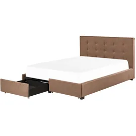 Beliani Rochelle 180 x 200 cm Braun