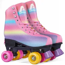 Apollo Rollschuhe Kinder " Classic Roller Retro " in Dancing Queen - Rainbow | Gr.: 35-38