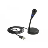 DeLOCK USB Mikrofon mit Standfuß und Touch-Mute Taste (65868)