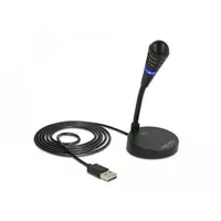 DeLOCK USB Mikrofon mit Standfuß und Touch-Mute Taste (65868)