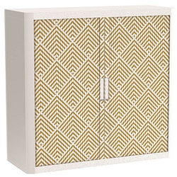 PAPERFLOW easyOffice Classic Chic Rollladenschrank 60100 2 Fachböden 110,0 x 41,5 x 104,0 cm