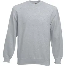 FRUIT OF THE LOOM Raglan Sweatshirt Heather Grey S