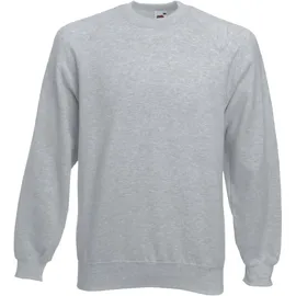 FRUIT OF THE LOOM Raglan Sweatshirt Heather Grey S