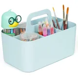 Belle Vous Putzmittel Organizer mit Henkel 25 x 15,5 x 11 cm blau