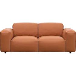 FLEXLUX 2-Sitzer »Lucera Sofa, super bequem durch hochwertigen Sitzaufbau mit Kaltschaum«, Designsofa, modern & anschmiegsam FLEXLUX Modern Cognac Brown