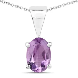 vira jewels Ohrstecker Vira Jewels Silber 925 rhodiniert Amethyst 2,4