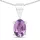 vira jewels Ohrstecker Vira Jewels Silber 925 rhodiniert Amethyst 2,4