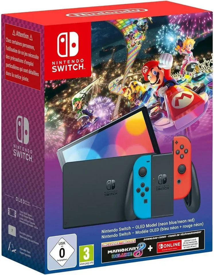 Preisvergleich Produktbild Nintendo Switch Konsole Oled Version, verschiedene Modelle zur Auswahl bunt