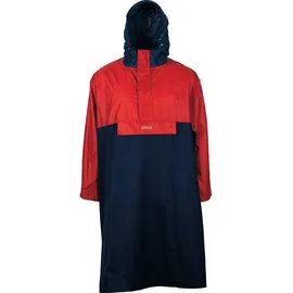 PRO-X elements Regenponcho DAVOS Herren blau/rot | XS/S