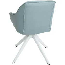 Mendler Esszimmerstuhl HWC-K27 Stoff mint-grün