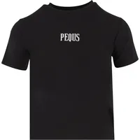 pequs T-Shirt PEQUS "PEQUS PEQUS A Paradise Beach Club Graphic Top", Damen, Gr. S, schwarz, 100% Baumwolle, bedruckt, normal, Rundhals, Shirts T-Shirt