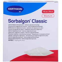 Sorbalgon Classic 10x10 Cm Calciumalginat-kompr.