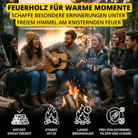 neandertaler feuer Brennholz Buchenholz Kaminholz Grillholz Hartholz Buche Feuerholz Holz für Kamin 10 kg