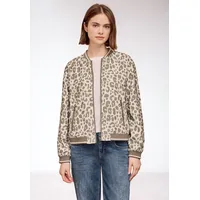 street one studio STREET ONE Blouson mit Animal Print und Zipper - beige