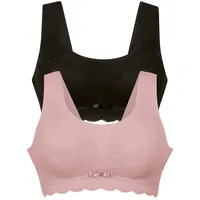 Anita - Essential Lace - Bralette - 2er Pack (M Rosewood / schwarz) - M